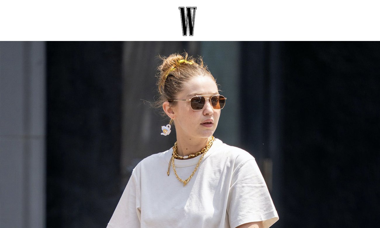 Gigi Hadid Wears a Teapot as a Single Statement Earring